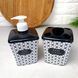 Декорированный набор в ванную дозатор для мыла и подставка для щеток Keep Clean, 392 Elif
