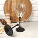 Набір келихів для вина на чорній ніжці Luminarc "Доміно" 350 мл (J0015)