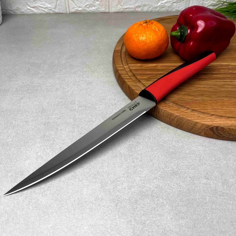 Разделочный нож с удобной пластиковой ручкой 20 см, Ring (PX-11000-3) RINGEL