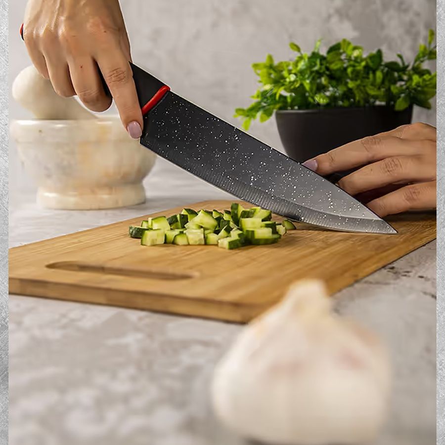 Набор кухонных ножей 6 предметов в подарочной упаковке MILANO Bollire