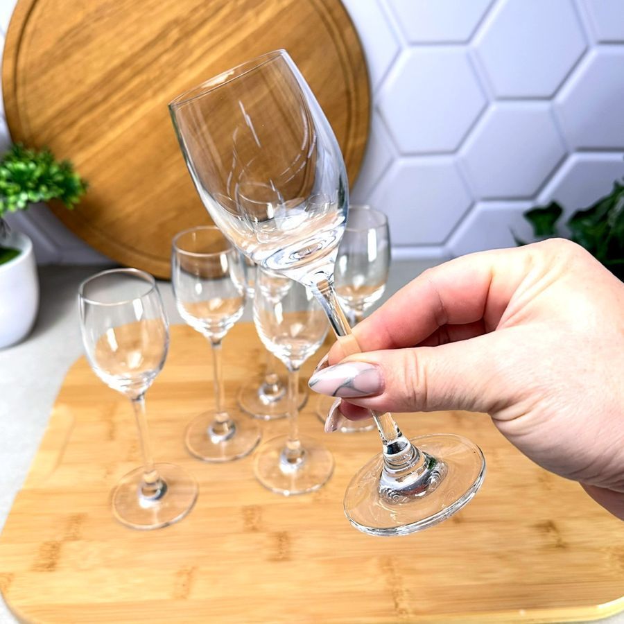 Набір чарок на високій ніжці 65 мл 6 шт C&S Spirits CHEF&SOMMELIER