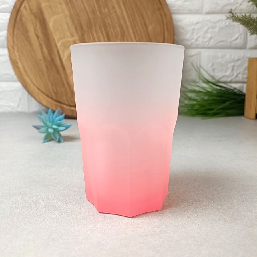 Рожева матова склянка 400 мл Techno Colors Coral Luminarc Luminarc