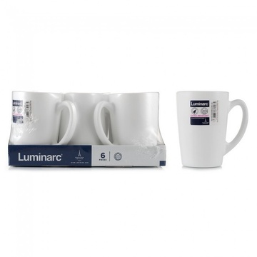 Біла чайна конусна чашка Luminarc Opal New morning 320 мл (P1669) Luminarc