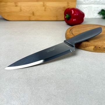 Нож кухонный для мяса 178 мм TRAMONTINA PLENUS grey (серая рукоять) Tramontina