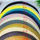 Круглая голубая сервировочная салфетка из ПВХ 38 см