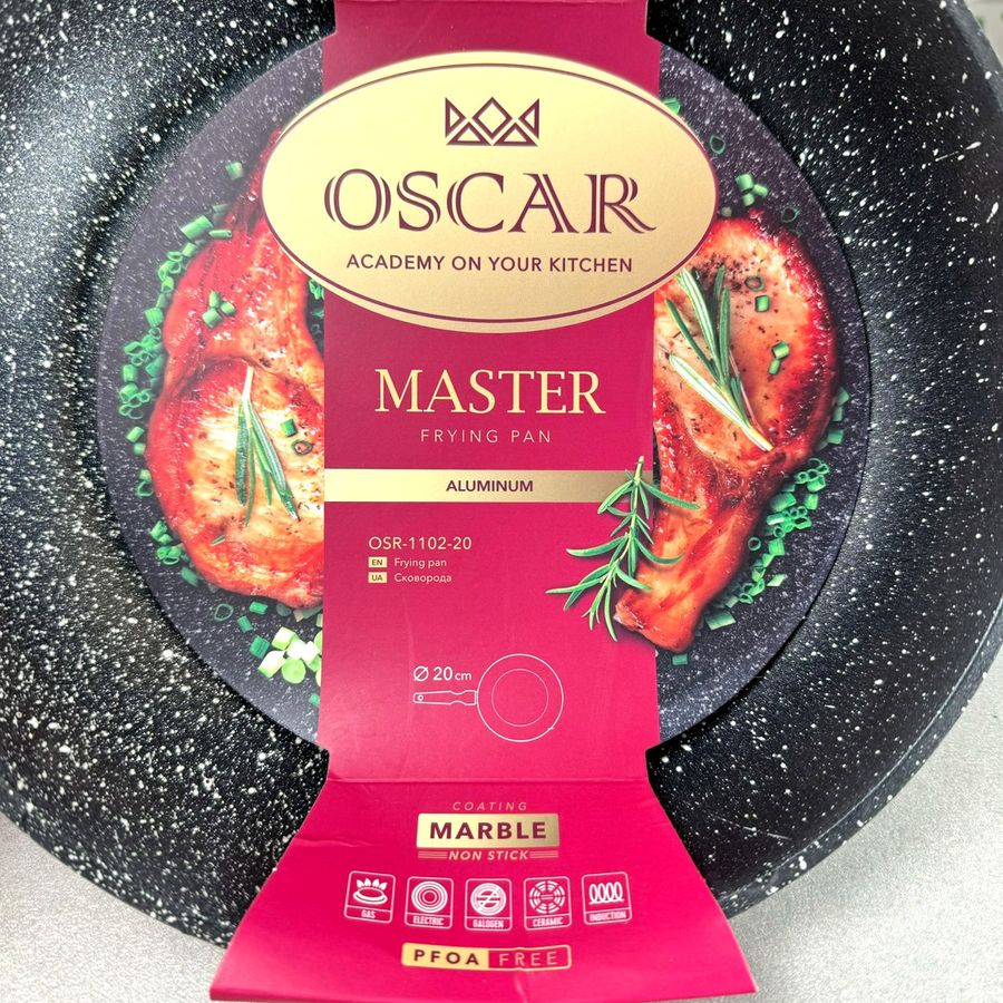 Сковородка 20 см с антипригарным покрытием Oscar для индукции Oscar Fur