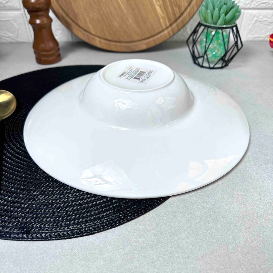 Тарілка-капелюх для різотто 30 см ARDESTO Imola, білий посуд для ресторанів Ardesto