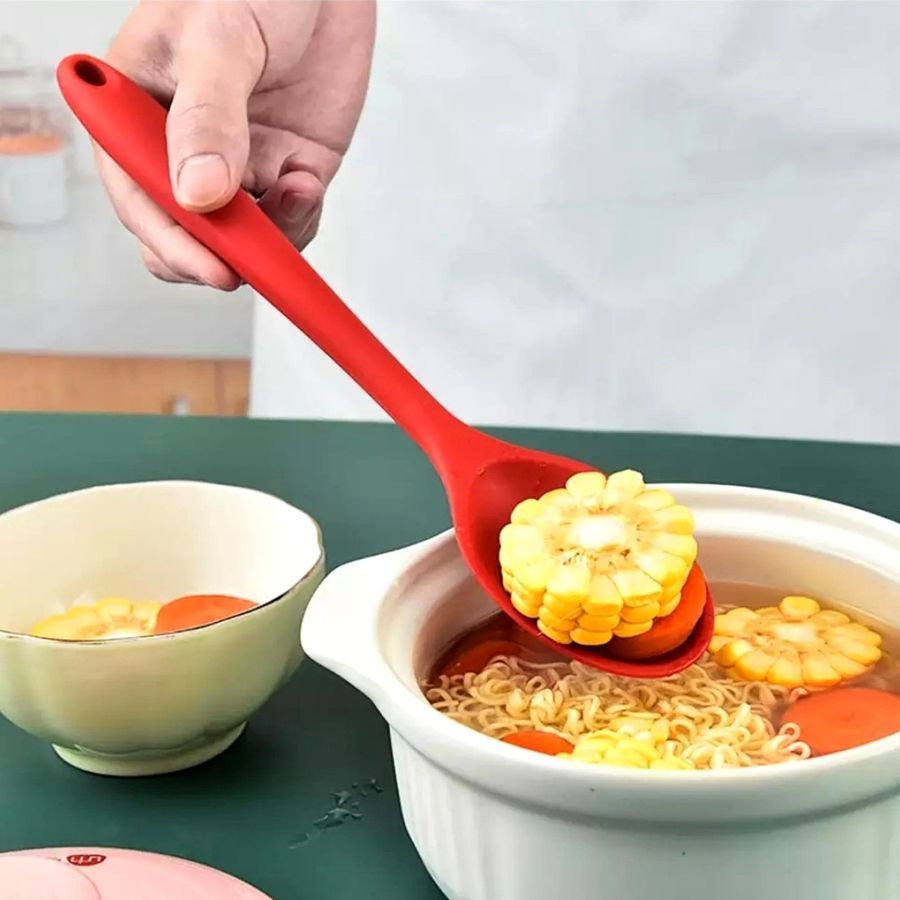 Силиконовая кухонная ложка с длинной ручкой в ассортименте GK