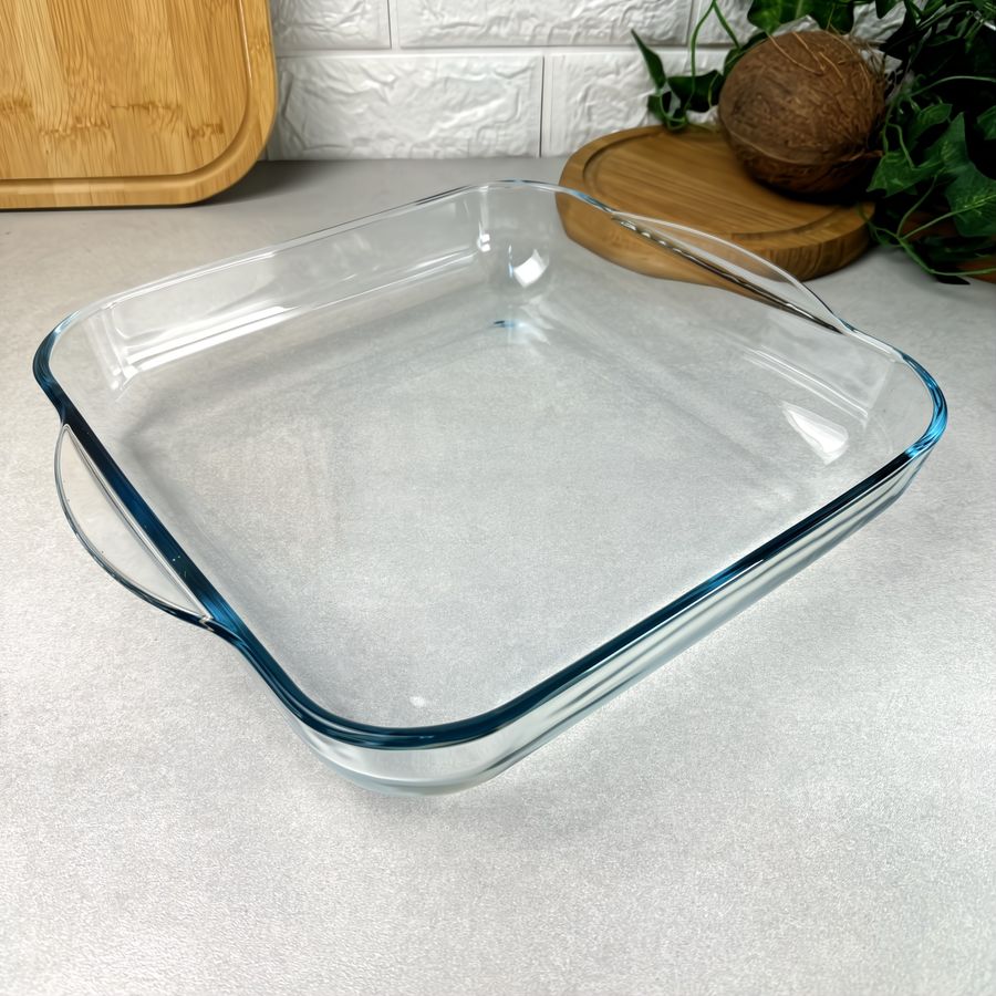 Квадратная стеклянная форма для духовки из жаропрочного стекла 3.2 л Borcam Borcam