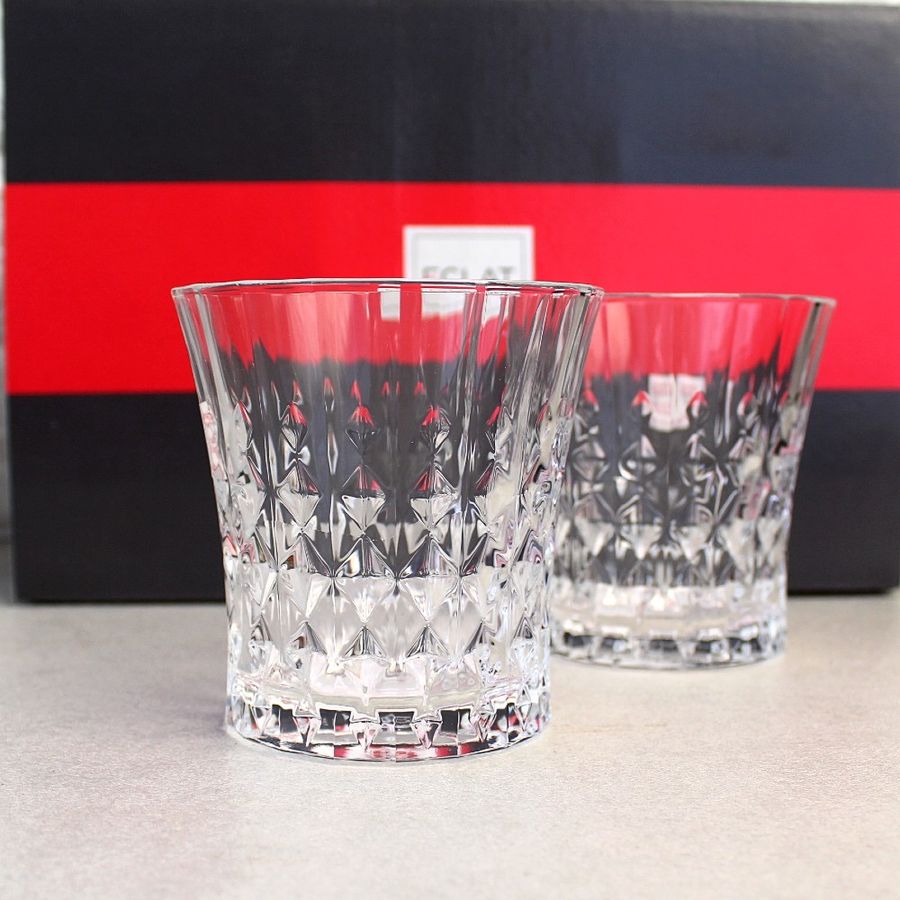 Набор низких стаканов из хрустального стекла Eclat Lady Diamond 270 мл 6 шт (L9747) Éclat