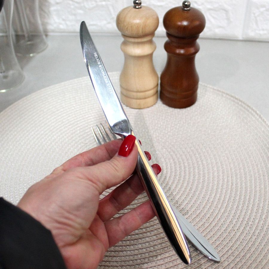 Нож обеденный гладкий 22 см HLS brilliance (ВС-7/05) Hell