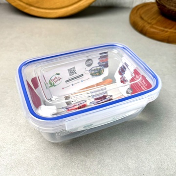 Харчовий контейнер із кришкою на засувках 0.8л 30112 Dunya Dunya Plastic