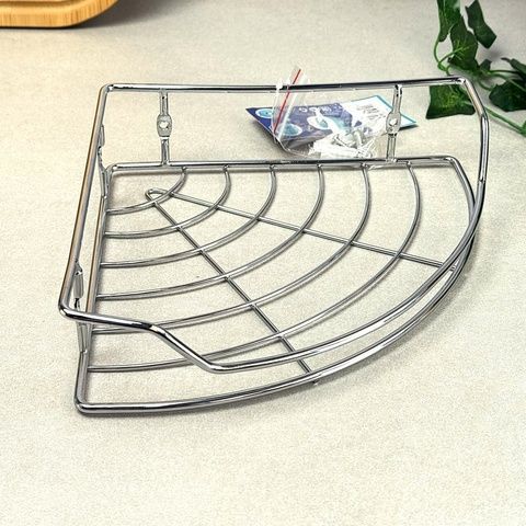 Полка угловая для ванной металлическая 22&times;22&times;6 см Besser Besser