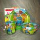 Набор детской стеклянной посуды 3 предмета с мульт-героями Синий трактор, Набор детской посуды, разноцветный