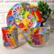 Набор детской стеклянной посуды для детей Pop It 3 предмета, детская посуда