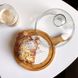 Бамбукове блюдо зі скляною кришкою 33 см та керамічною вставкою, дошка для сиру