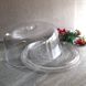 Скляна тортівниця з пластиковою кришкою-куполом Bormioli Rocco Ginevra 28.5 см