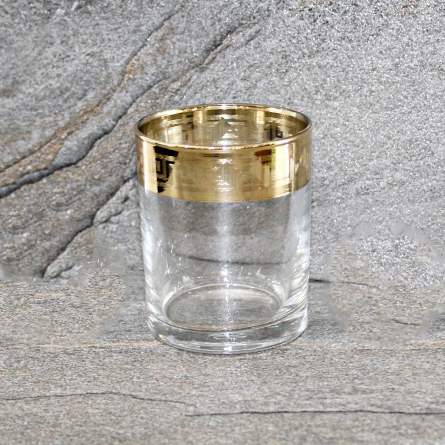 Набір низьких склянок для віскі з позолотою "Версаче-Голд" 6 шт (TAV91-405 / S) Гусь Хрустальный