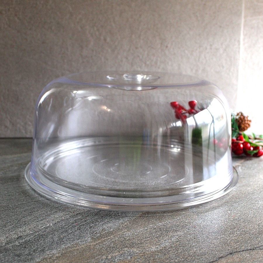 Скляна тортівниця з пластиковою кришкою-куполом Bormioli Rocco Ginevra 28.5 см Bormioli Rocco