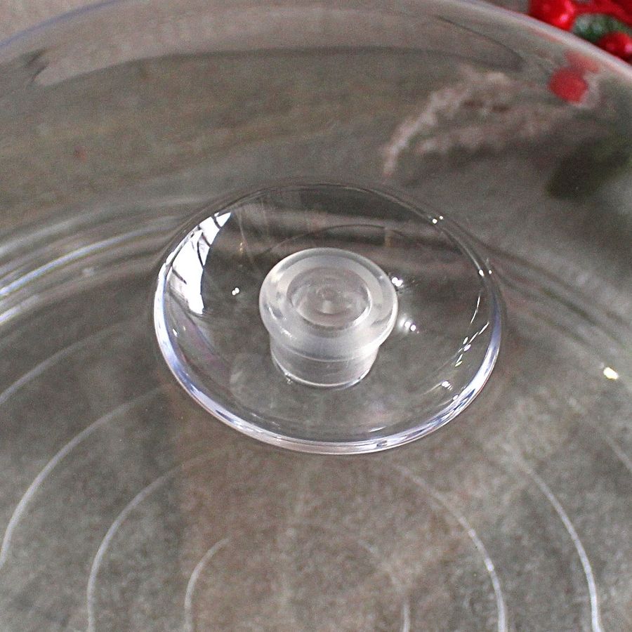 Скляна тортівниця з пластиковою кришкою-куполом Bormioli Rocco Ginevra 28.5 см Bormioli Rocco