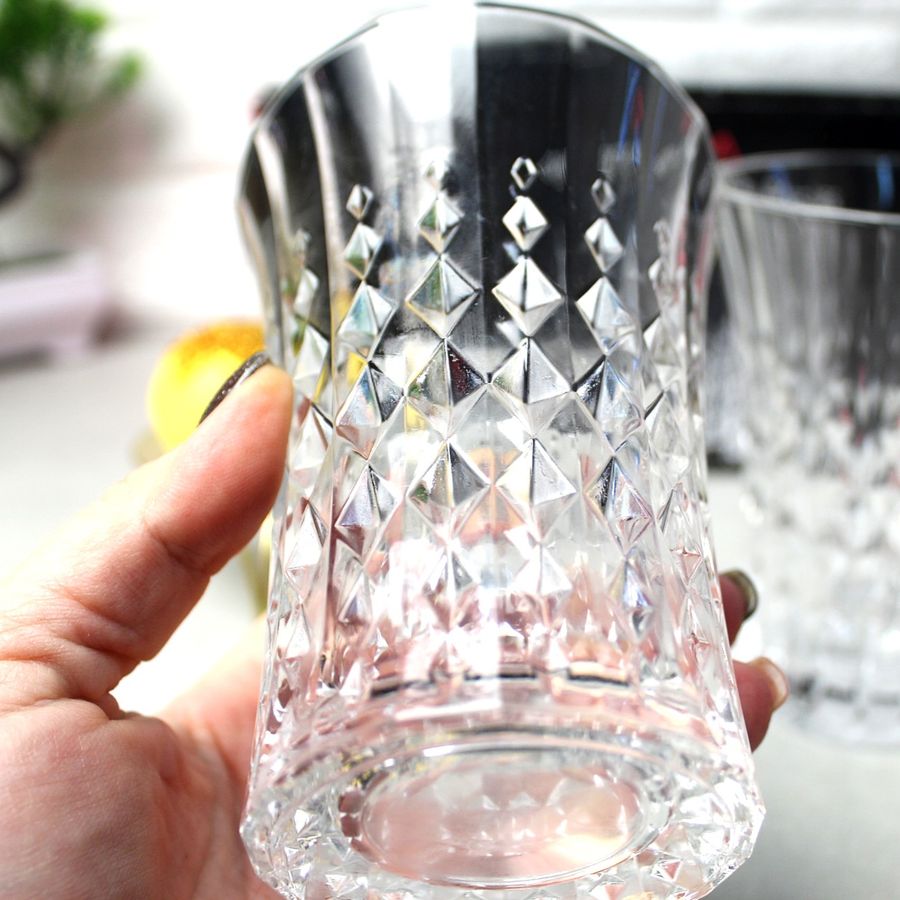 Набір високих склянок з кришталевого скла Eclat Lady Diamond 360 мл x 6 шт (L9746) Éclat