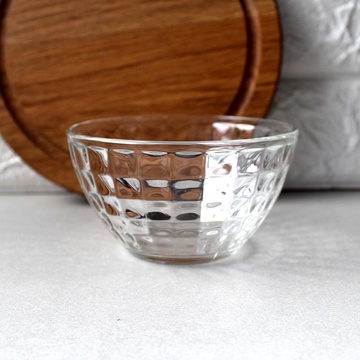 Круглый прозрачный стеклянный салатник ОСЗ Монарх 19 см (7c1328) ОСЗ
