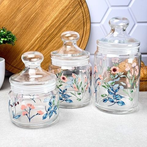 Набір ємностей для сипучих Luminarc Isaure 0.5, 0.75, 1 л (Q6772) Luminarc