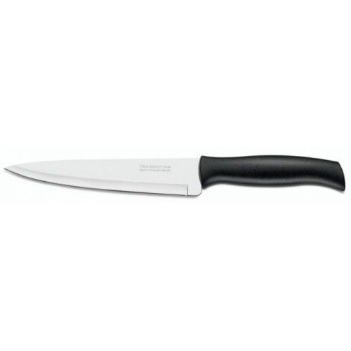 Нож кухонный универсальный с чёрной рукоятью Tramontina Athus 203 мм (23084/008) Tramontina