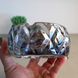 Скляна перламутрова попільничка з товстого скла Брістоль Айс 12,5 см