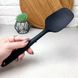 Чёрная силиконовая кухонная лопатка 27.5 см