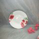Тарелка круглая суповая полупорционная с красными маками 20.5 см (4335)