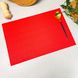Однотонний Червоний сервірувальний килимок з ПВХ 30х45 см (14-Д)