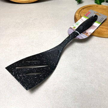 Нейлоновая лопатка с прорезями 34.5 см Чёрный Мрамор A-Plus A-plus