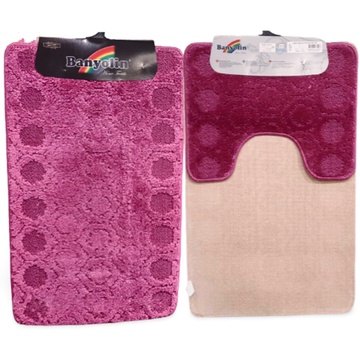 Набір рожевих килимків для ванної та туалетної кімнати CLASSIC 50*80см D.Brown Banyolin Banyolin