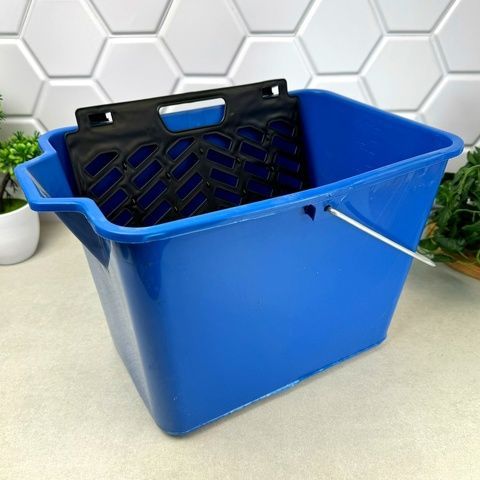 Ведро маляра с решёткой 16 л Польша, строительные вёдра Darcoplast