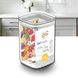 Квадратный пищевой контейнер для сыпучих продуктов 1.4л, 31151 Dunya