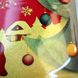 Новорічна серветка двостороння Дід Мороз з блискітками 30 * 45 см НЕПРОМОКАЛЬНА