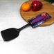 Чёрная пластиковая кухонная лопатка без прорезей 34 см Gusto