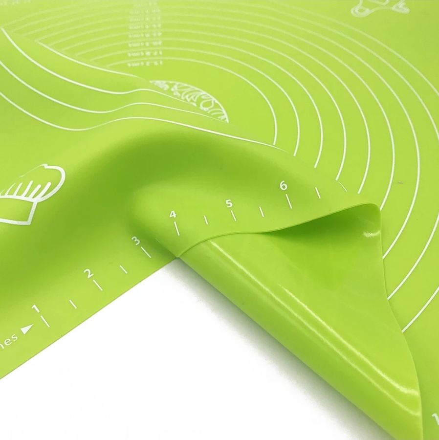 Великий силіконовий килимок для розкочування тіста з розміткою діаметрів 50*70см А-П А-Плюс