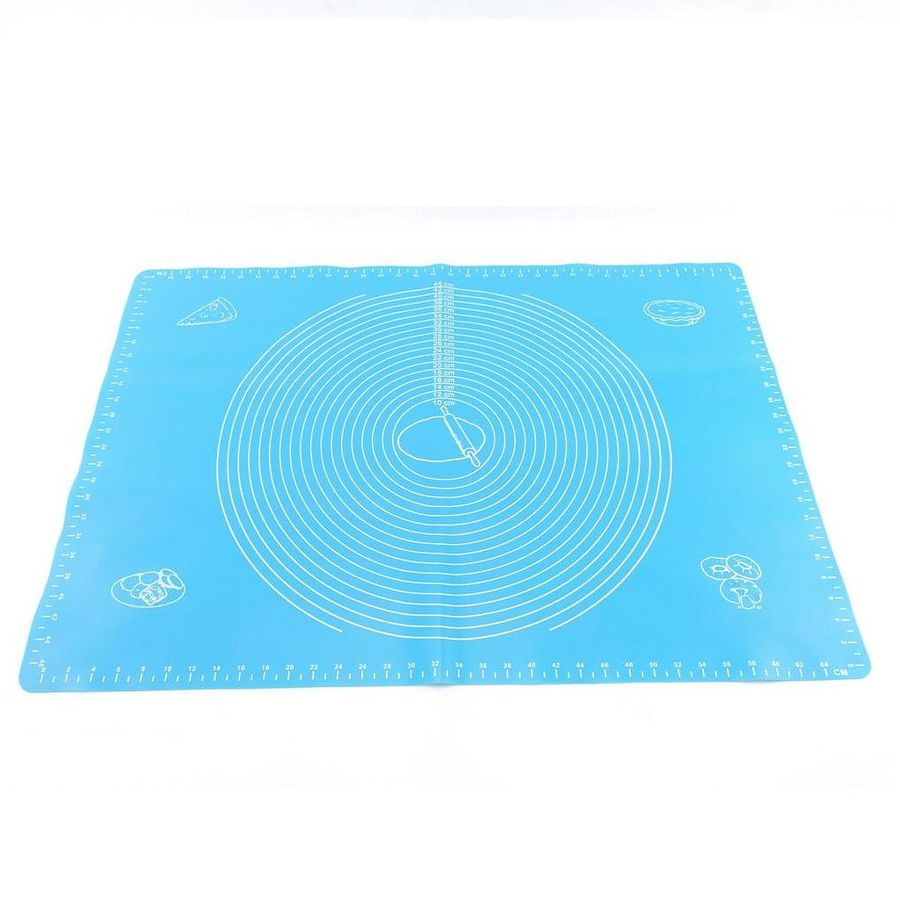 Большой силиконовый коврик для раскатки теста с разметкой диаметров 50*70см А-П А-Плюс