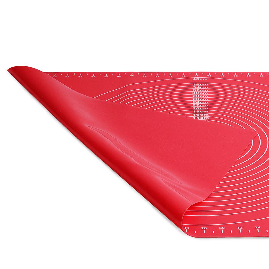 Большой силиконовый коврик для раскатки теста с разметкой диаметров 50*70см А-П А-Плюс