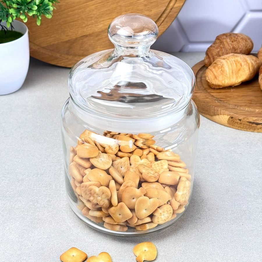 Скляна банка з кришкою для сипучих продуктів 1.5 л Luminarc CLUB BIG Luminarc