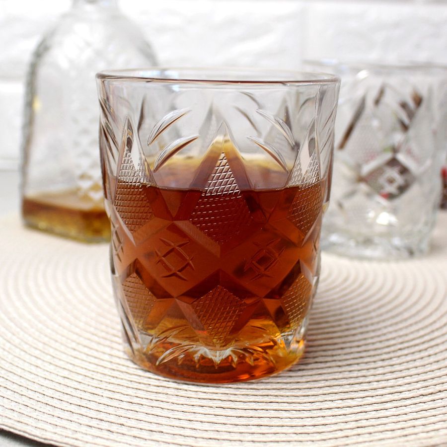 Широкий низкий виски-стакан 385мл под хрусталь UniGlass