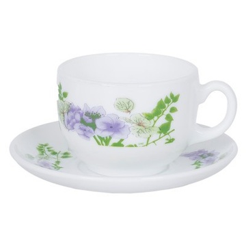 Сервіз чайний білий з квітами Luminarc Essence Mabelle 12 предметів 220 мл (P6888) Luminarc