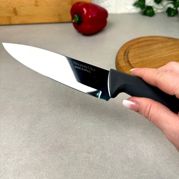 Нож кухонный для мяса 152 мм TRAMONTINA PLENUS grey (серая рукоять) Tramontina