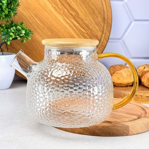 Стеклянный заварочный чайник на огонь 1 л Ardesto Gemini Dew Ardesto