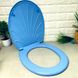 Голубая крышка-сиденье для унитаза "жемчужина"