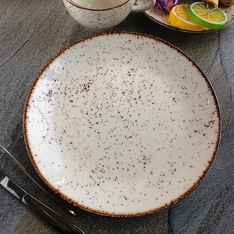 Мелкая пирожковая тарелка из фарфора Kutahya Porselen Atlantis 170 мм (CR3017) Kutahya Porselen