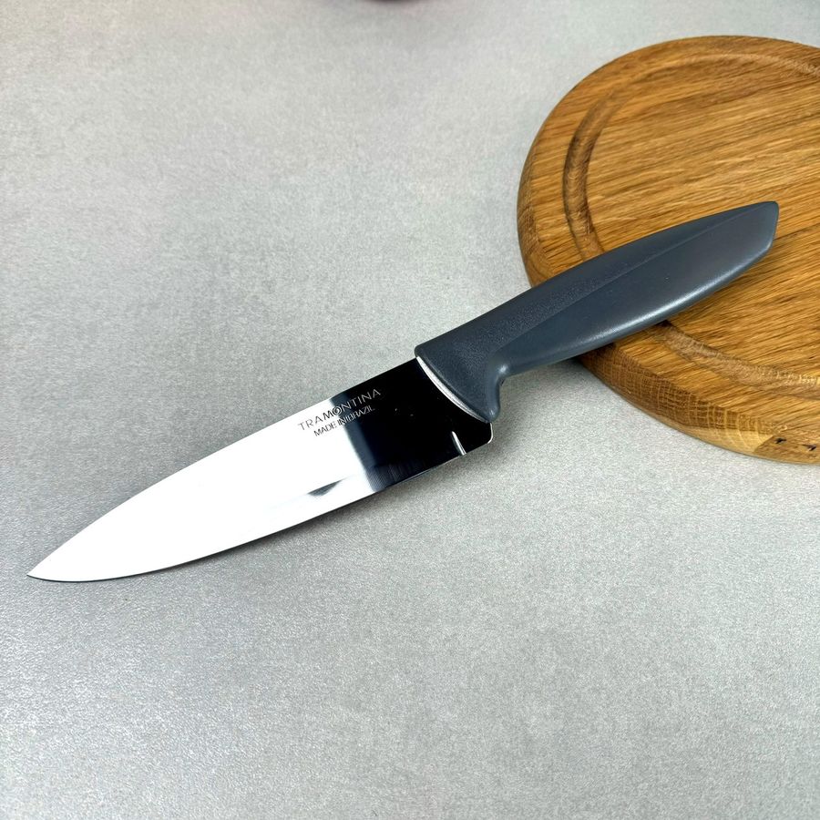 Нож кухонный для мяса 152 мм TRAMONTINA PLENUS grey (серая рукоять) Tramontina