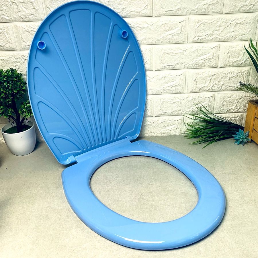 Голубая крышка-сиденье для унитаза "жемчужина" Sydanit